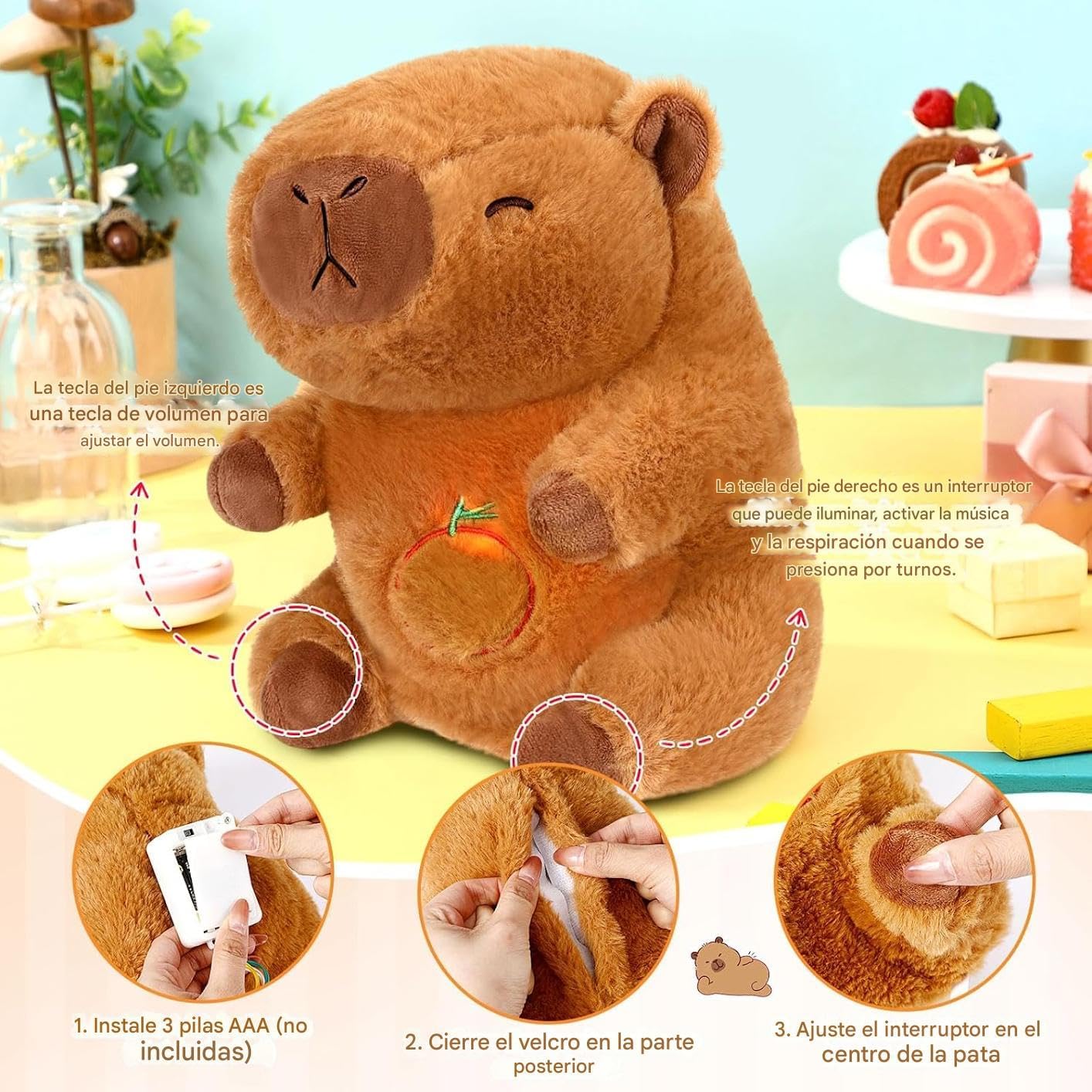 Capibara de Peluche para Alivio Ansiedad